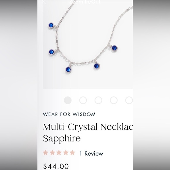 NWT Alex and Ani Multi Crystal, Sapphire Necklace - Picture 2 of 5